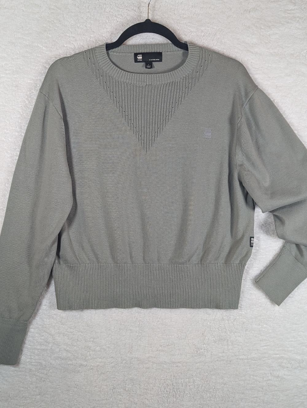452-G-Star‎ Raw Crewneck Sweater in Olive